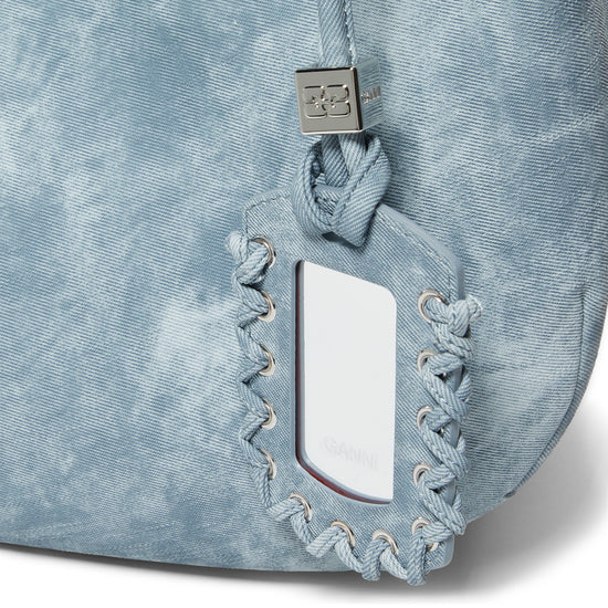 GANNI Bou Bag Hobo Medium Bleached (Celestial Blue)