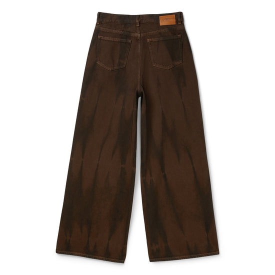GANNI Overdyed Heavy Denim Baggy Jeans (Chicory Coffee)