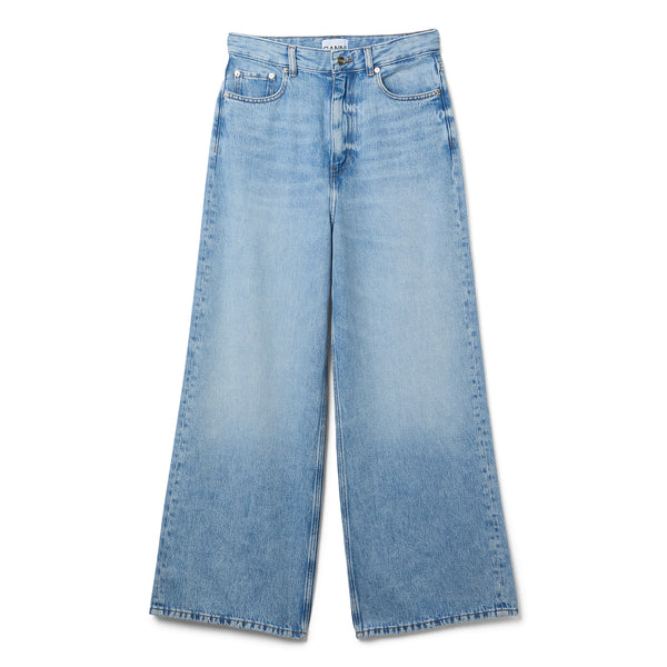 デニム・ジーパン Ganni Baggy Jeans In Light Blue Wash Light Blue Stone Light Blue Baggy Jeans | GANNI US
