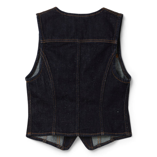 GANNI Neppy Denim Vest (Dark Blue Stone)