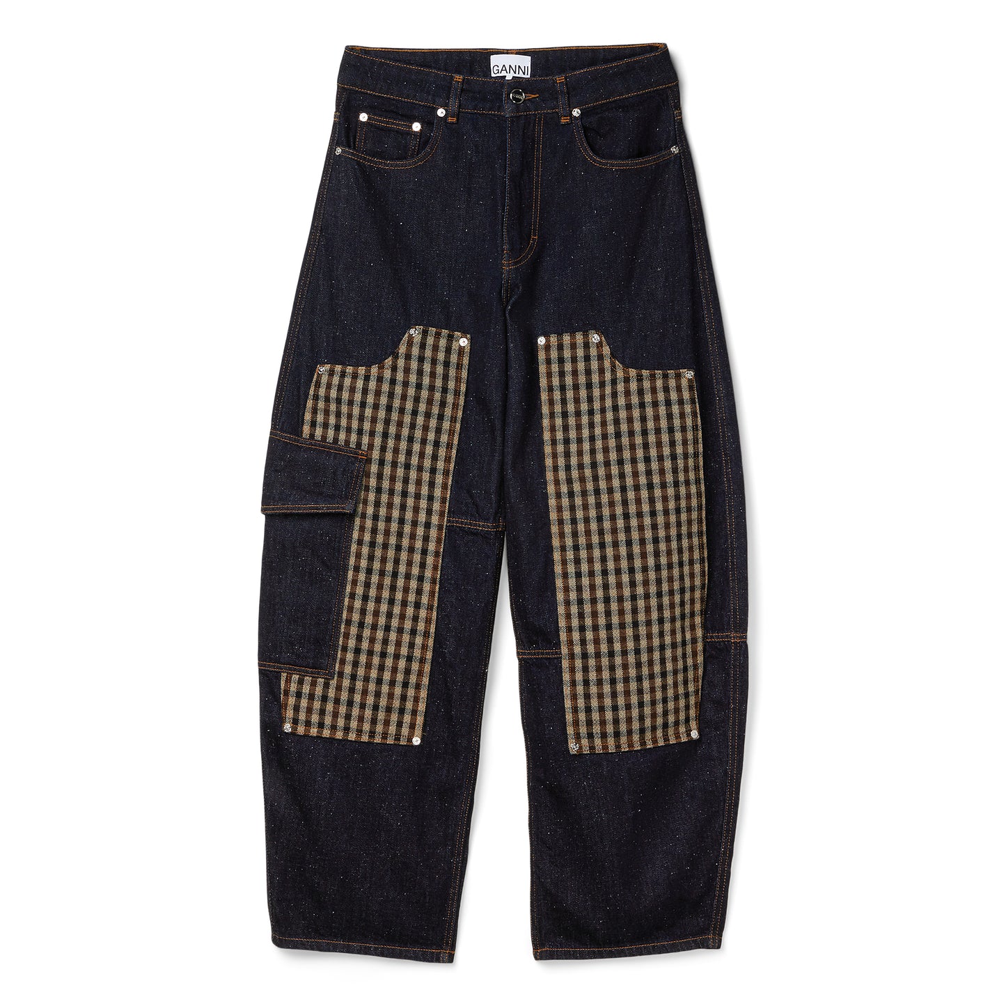 GANNI Neppy Denim Carpenter Jeans (Dark Blue Stone)