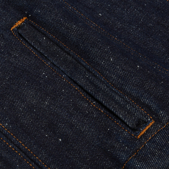 GANNI Neppy Denim Bonded Jacket (Dark Blue Stone)