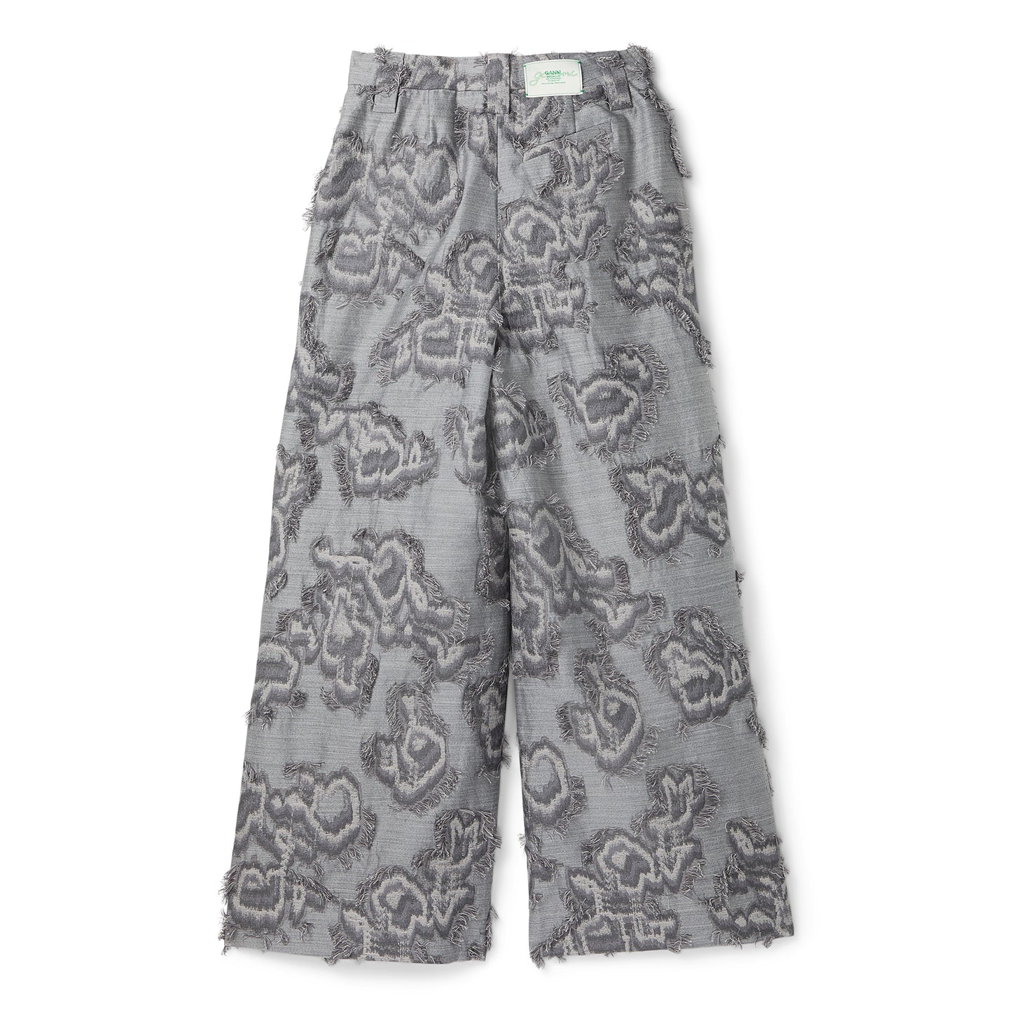 GANNI Fil Coupe Suiting Big Pleat Pants (Mockingbird)