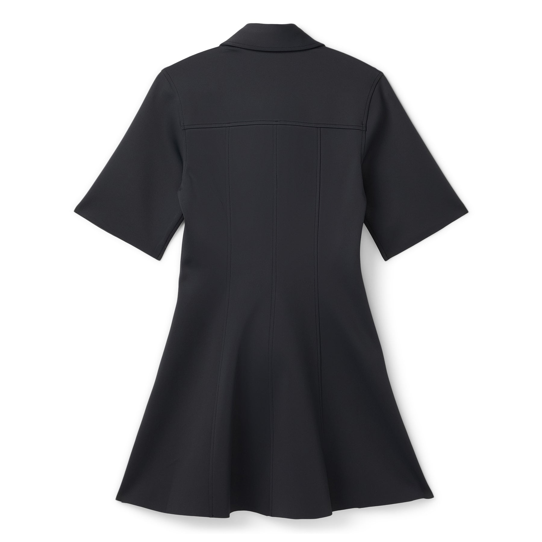 GANNI Scuba Neoprene Fitted Mini Dress (Phantom)
