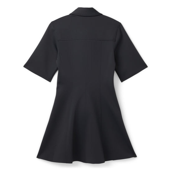 GANNI Scuba Neoprene Fitted Mini Dress (Phantom)