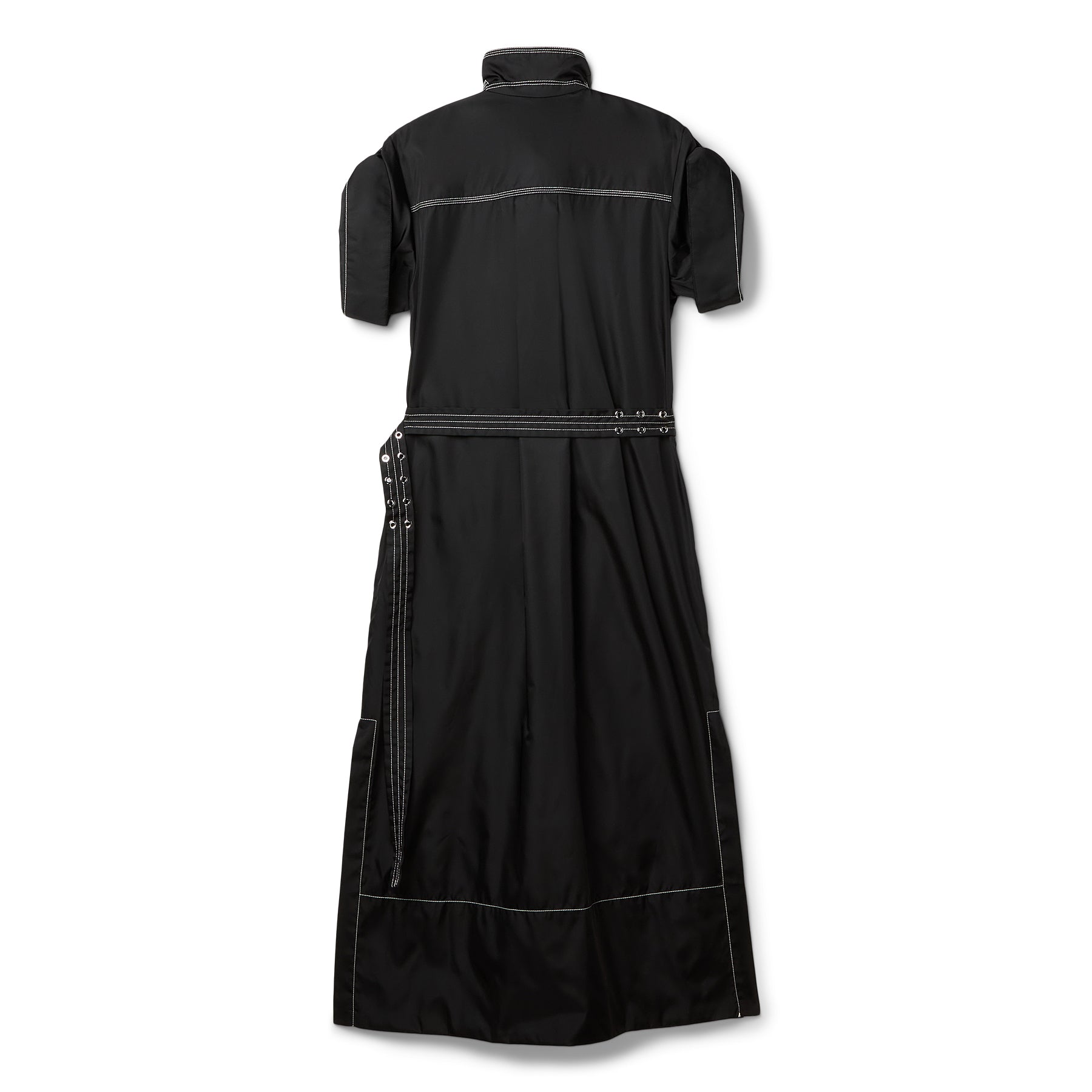 GANNI Duchesse Nylon Cowl Neck Long Dress (Black) – CNCPTS