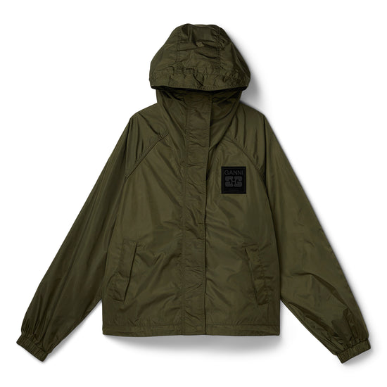 GANNI Flyweight Nylon Jacket (Kalamata)