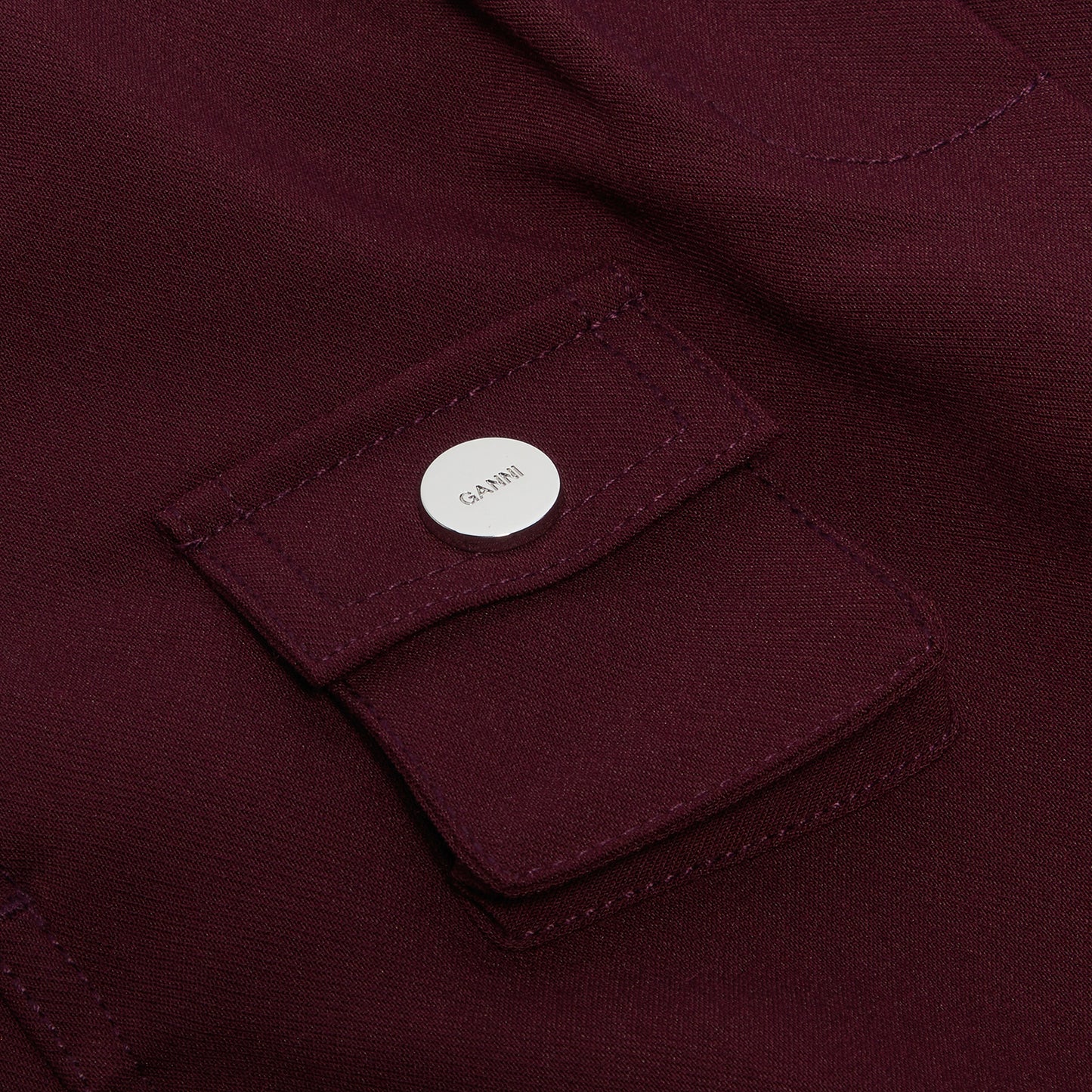 GANNI Future Twill Suiting Elasticated Pants (Port Royale)