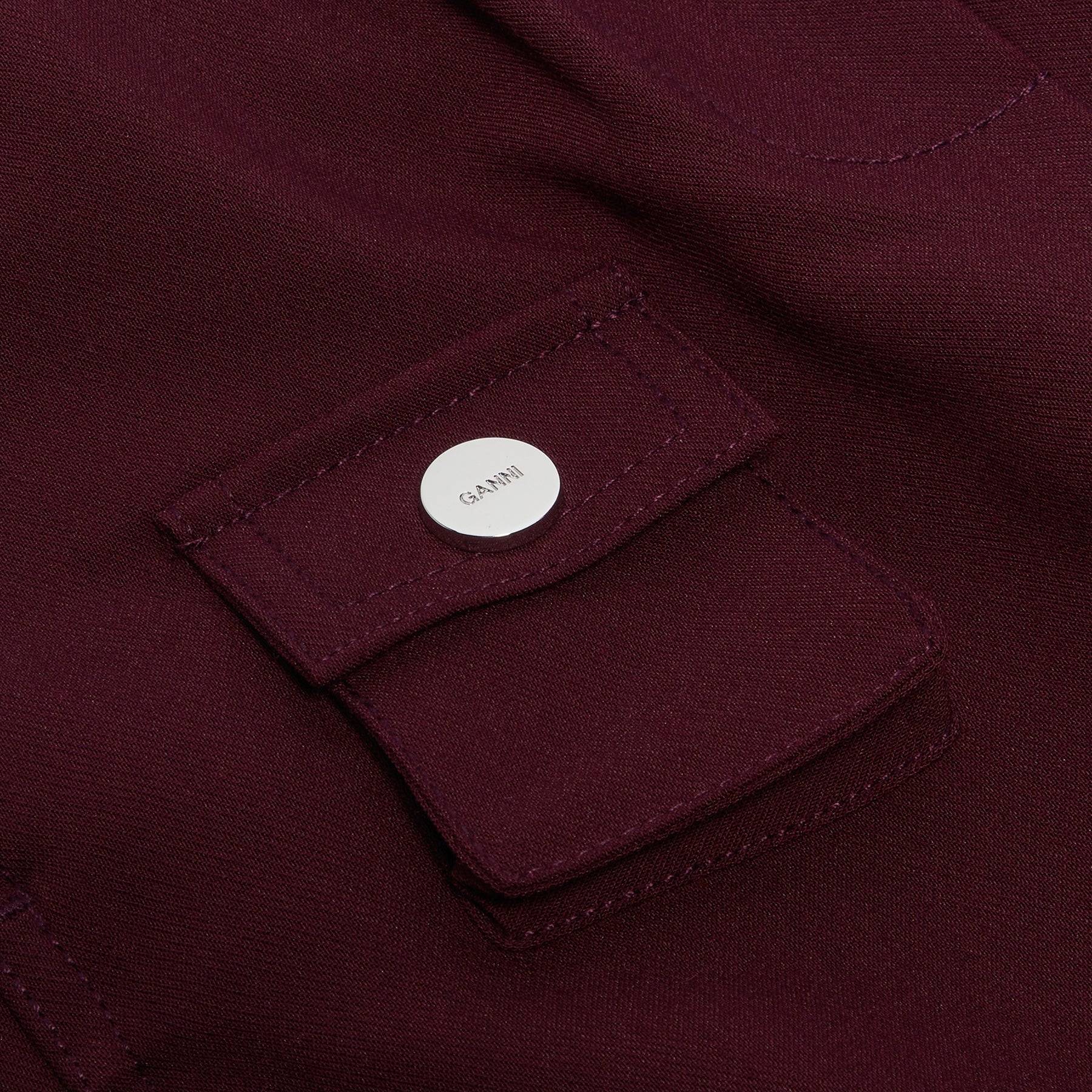 GANNI Future Twill Suiting Elasticated Pants (Port Royale)