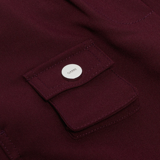 GANNI Future Twill Suiting Elasticated Pants (Port Royale)