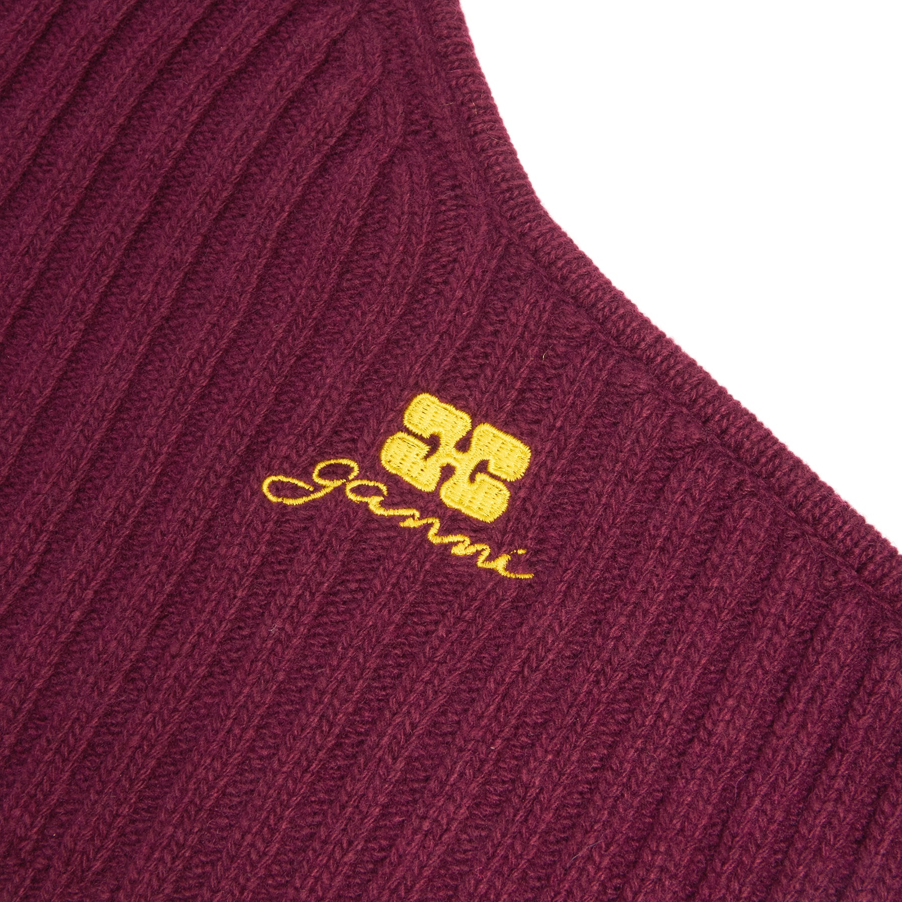 GANNI Wool Mix Knit Balaclava (Burgundy) – CNCPTS