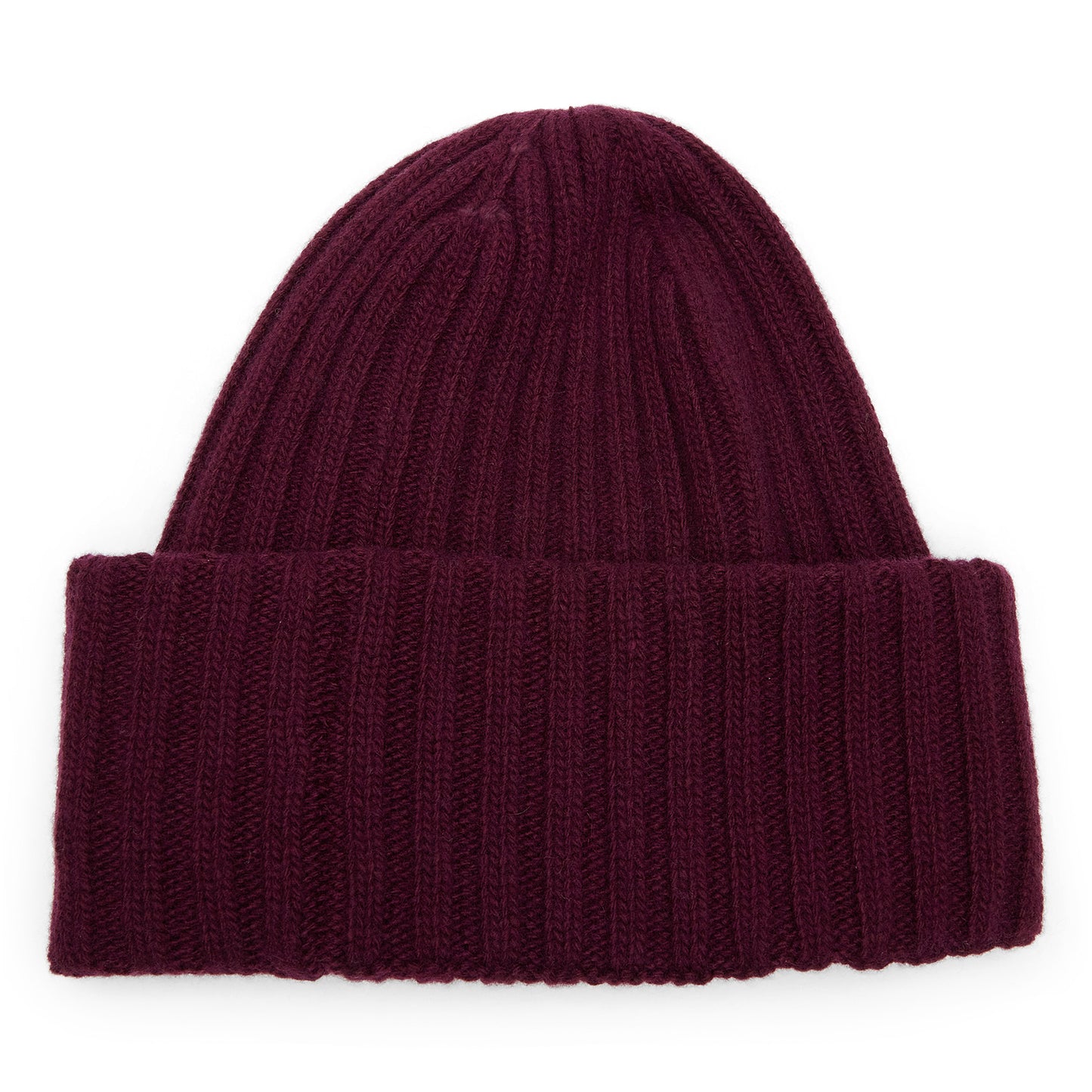 GANNI Wool Knit Beanie (Burgundy)