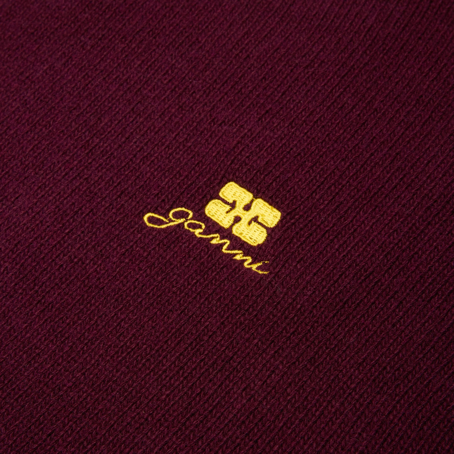 GANNI Wool Mix Sweater (Burgundy)