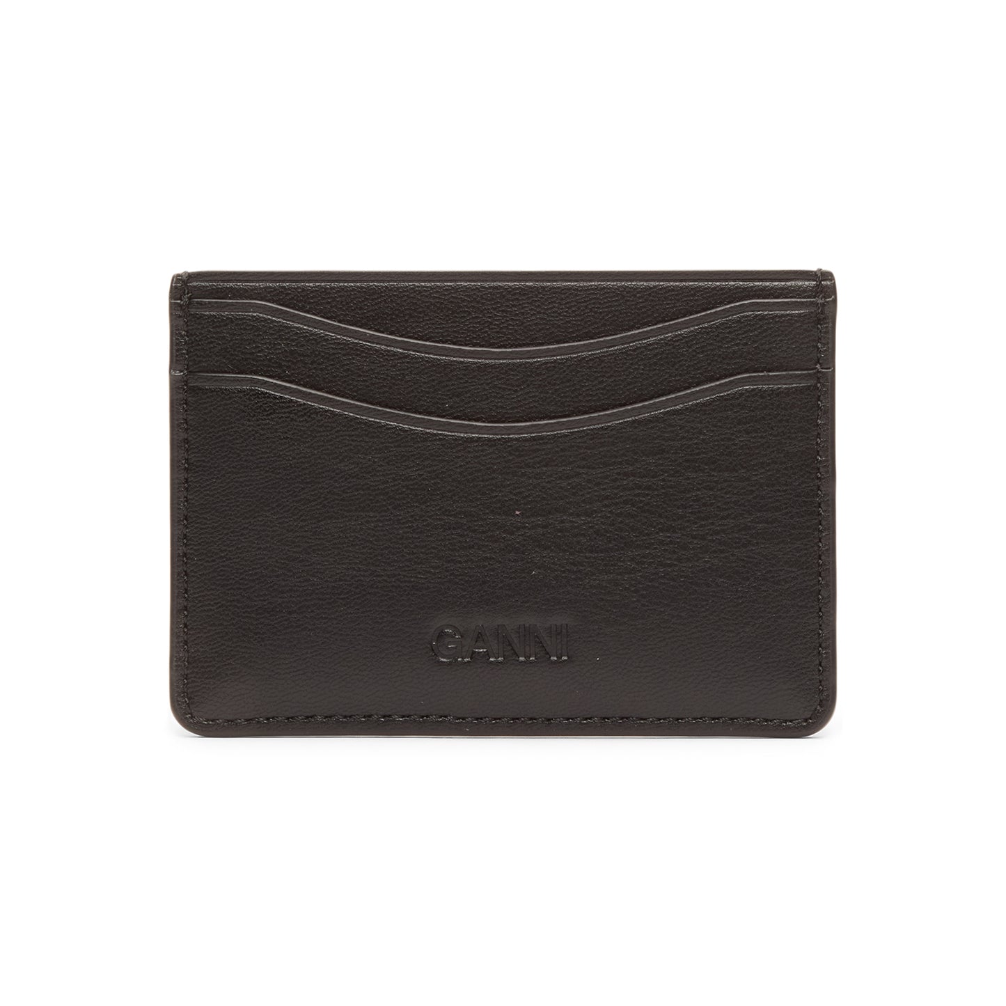 GANNI Blue Dog Card Holder (Black)