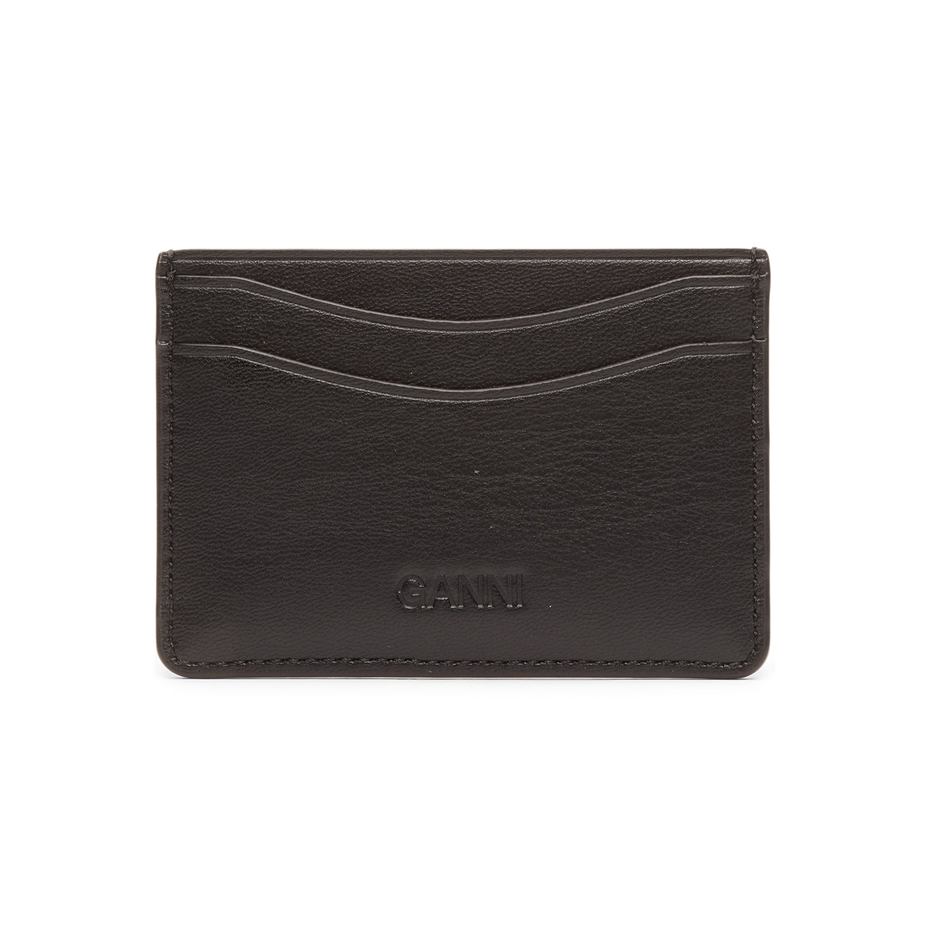 GANNI Blue Dog Card Holder (Black)