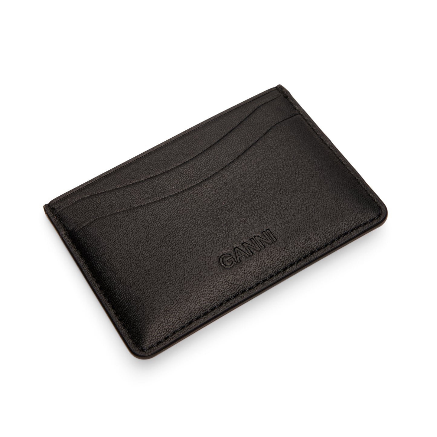 GANNI Blue Dog Card Holder (Black)