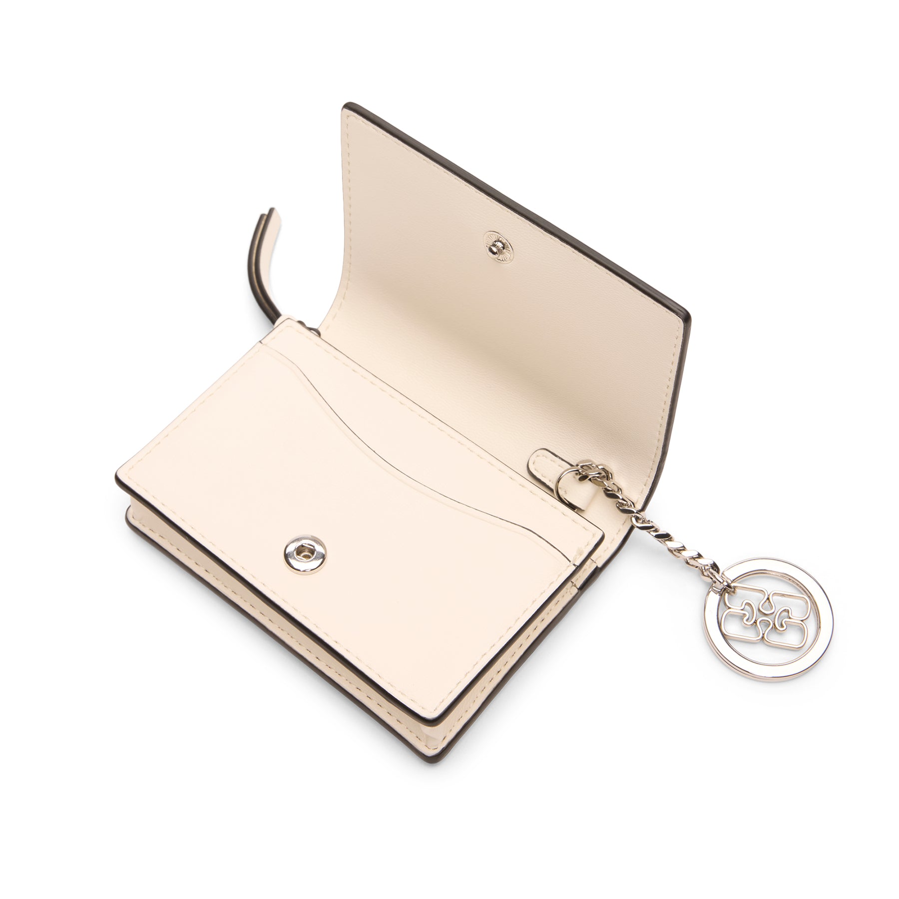 GANNI Cat Card Holder With Flap (Egret)