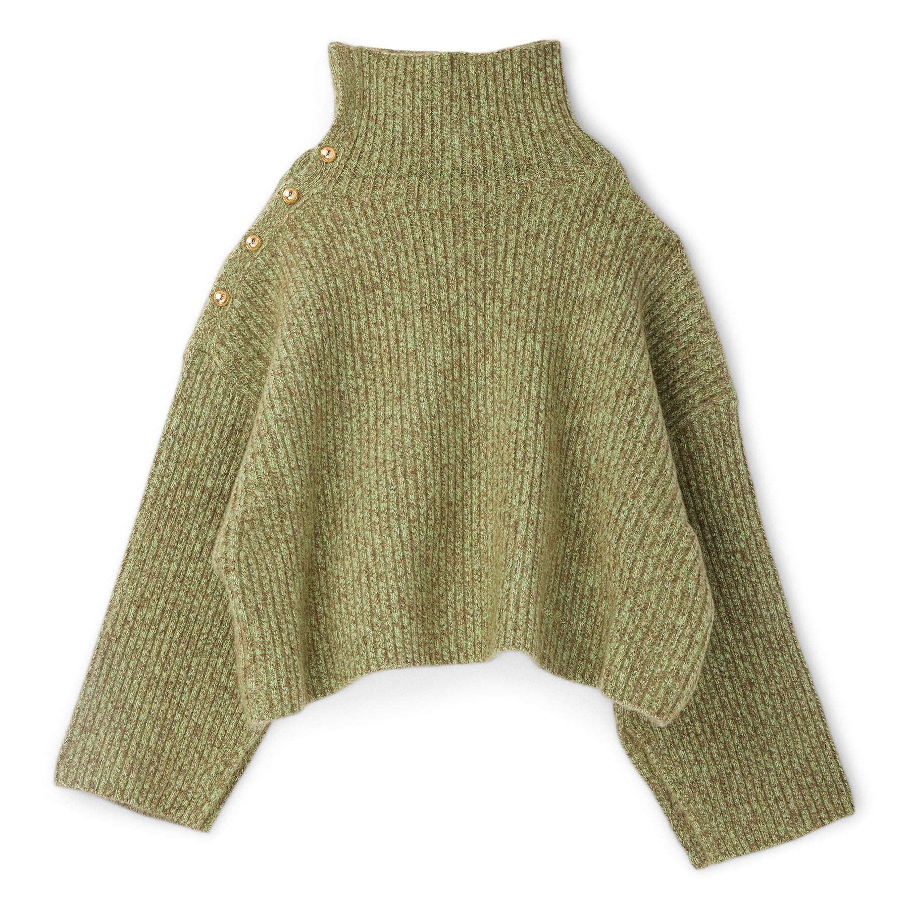 GANNI Mohair Oversized Sweater (Nile)