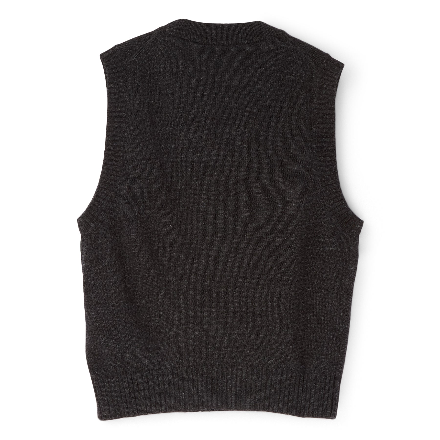 GANNI Rose Wool Vest (Phantom)