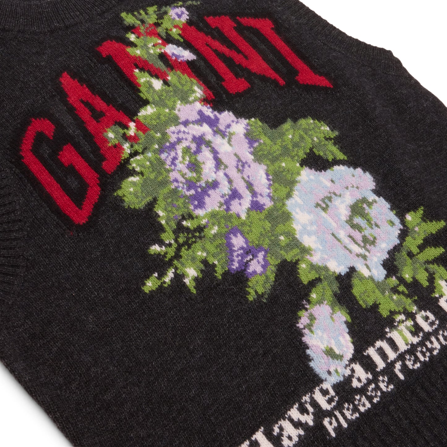 GANNI Rose Wool Vest (Phantom)