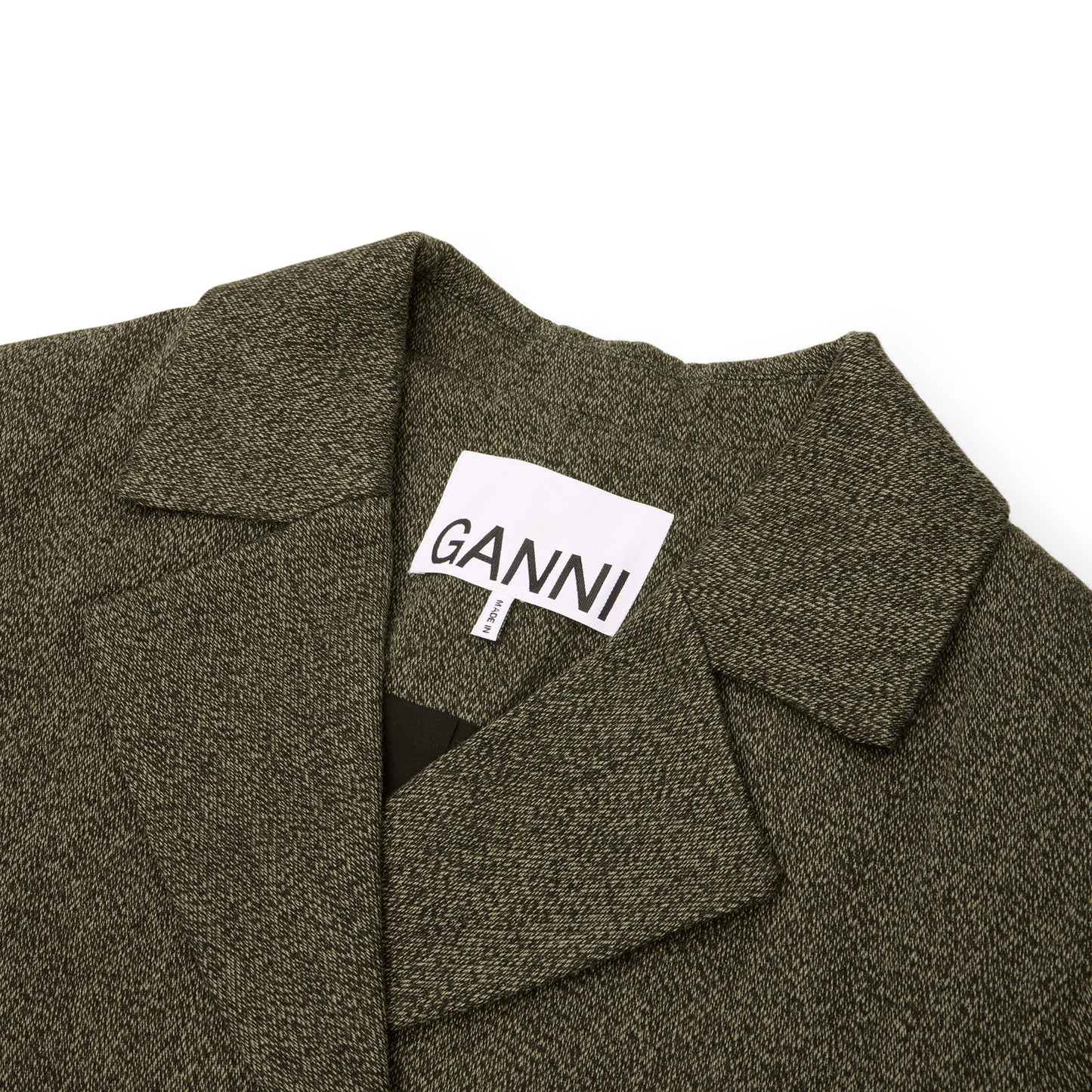 GANNI Mouline Suiting Blazer (Forest Night)