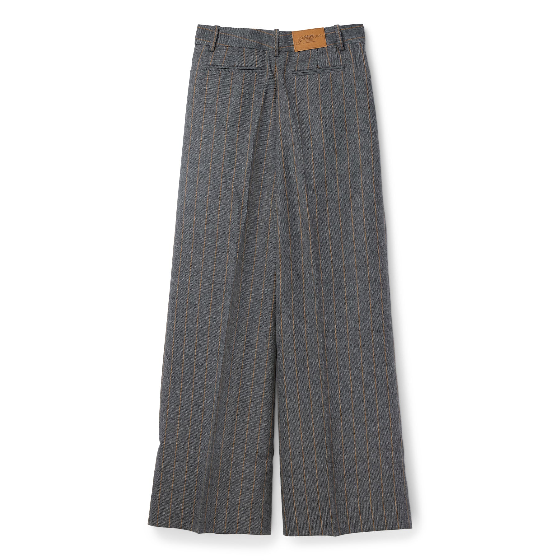 GANNI Stripe Cross-Over Pants (Pewter) – CNCPTS