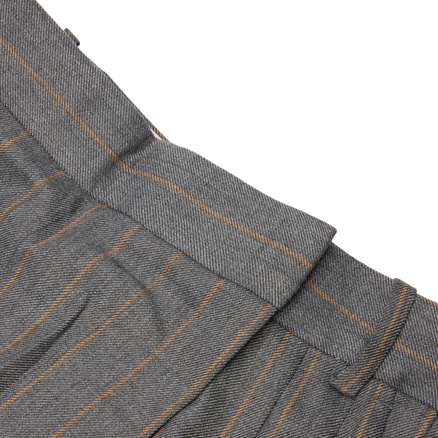 GANNI Stripe Cross-Over Pants (Pewter)