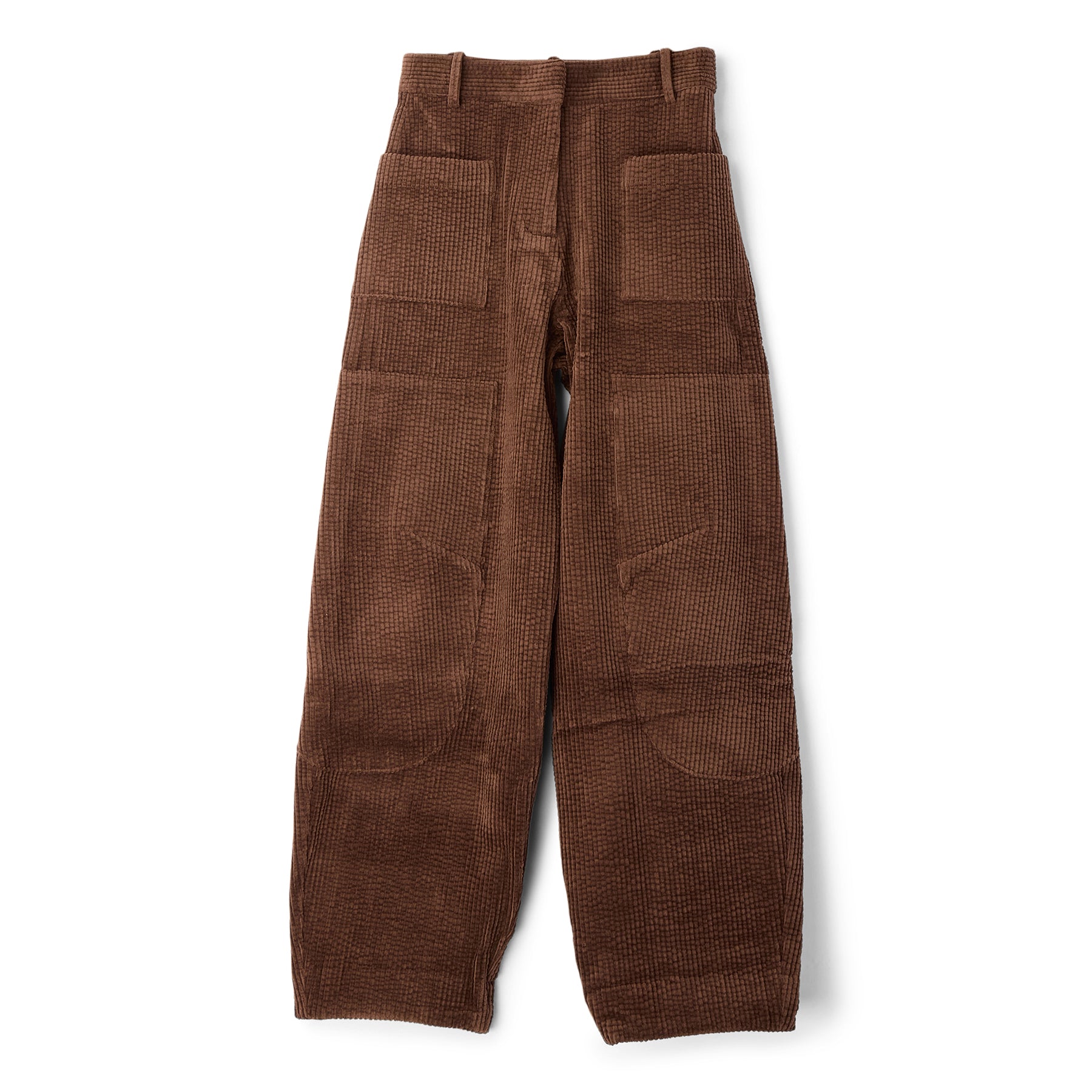 GANNI Corduroy Curved Pants (Chicory Coffee)