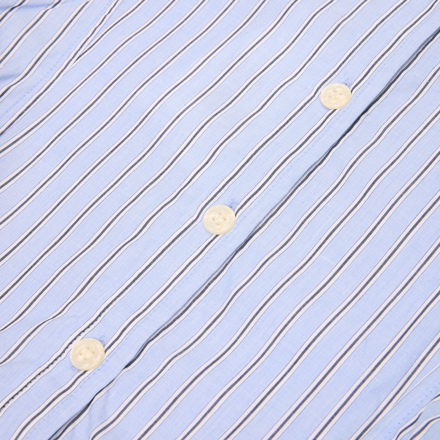 GANNI Stripe Peplum Shirt (Lavender Lustre)