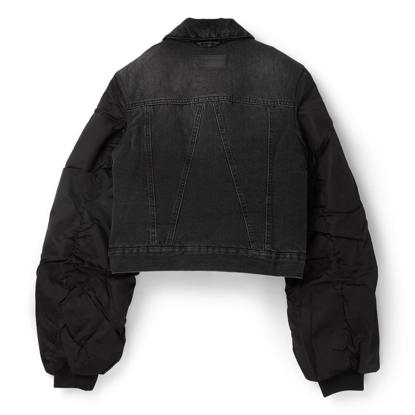 GANNI Rigid Denim Jacket (Black Washed)