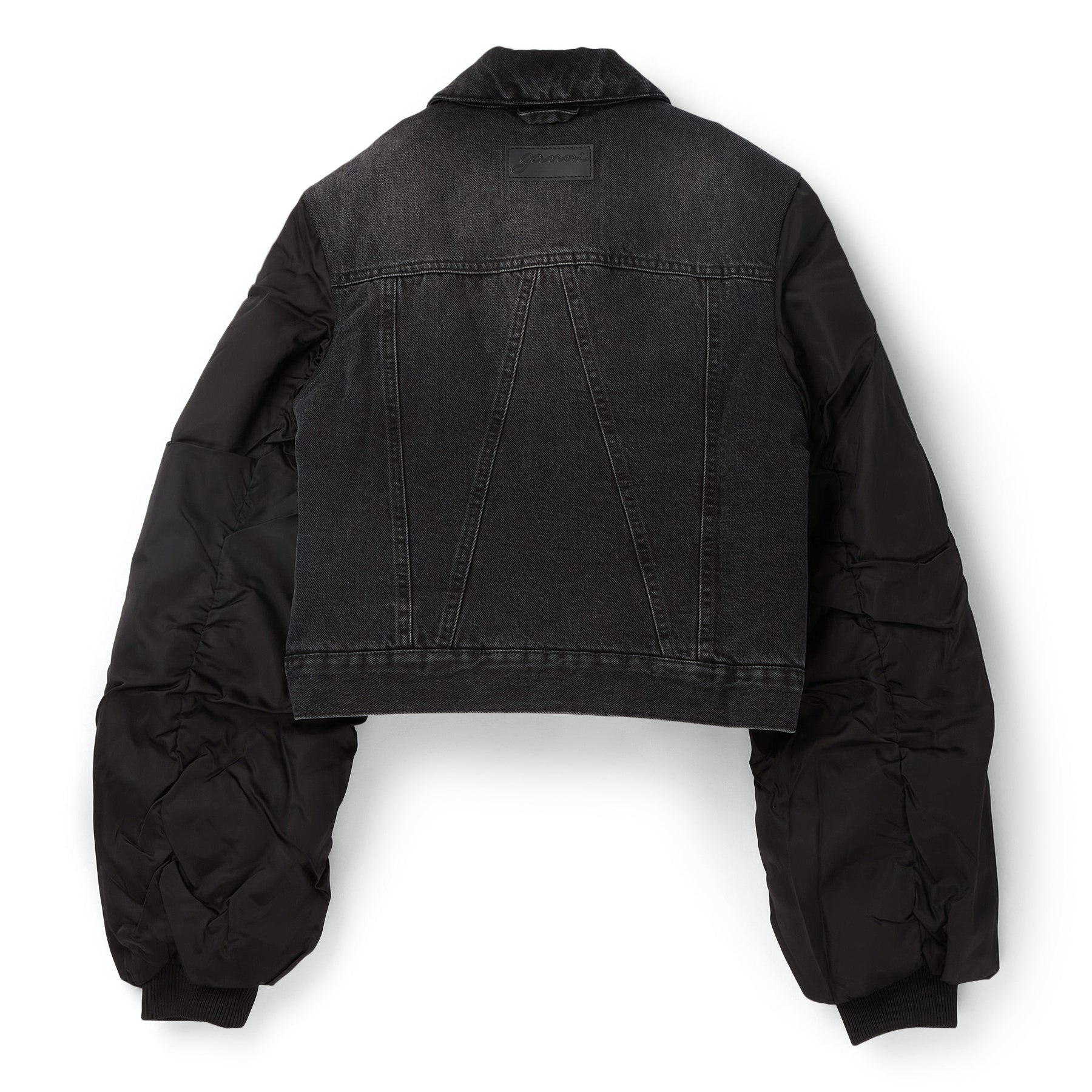 GANNI Rigid Denim Jacket (Black Washed)