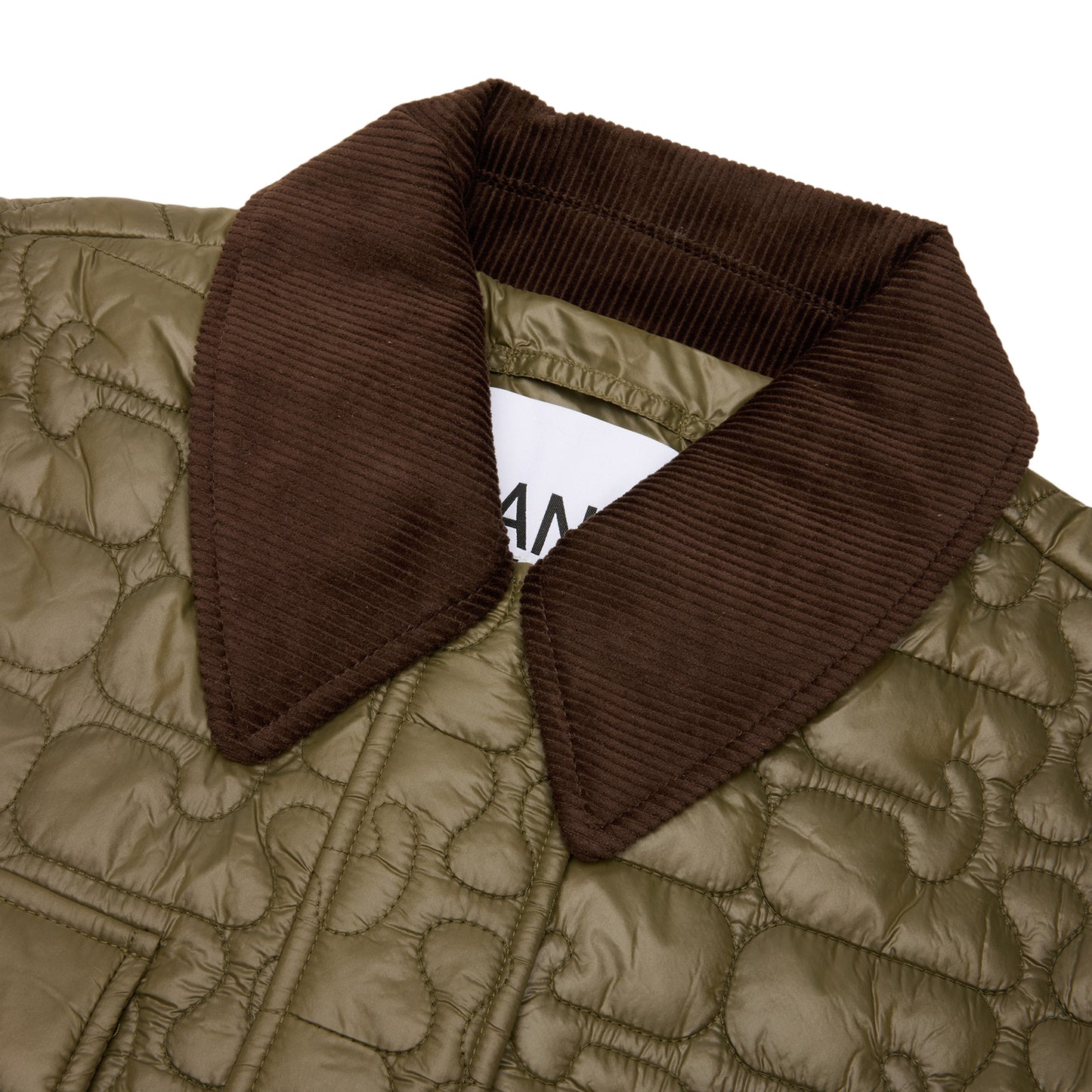 GANNI Quilt Midi Jacket (Kalamata)