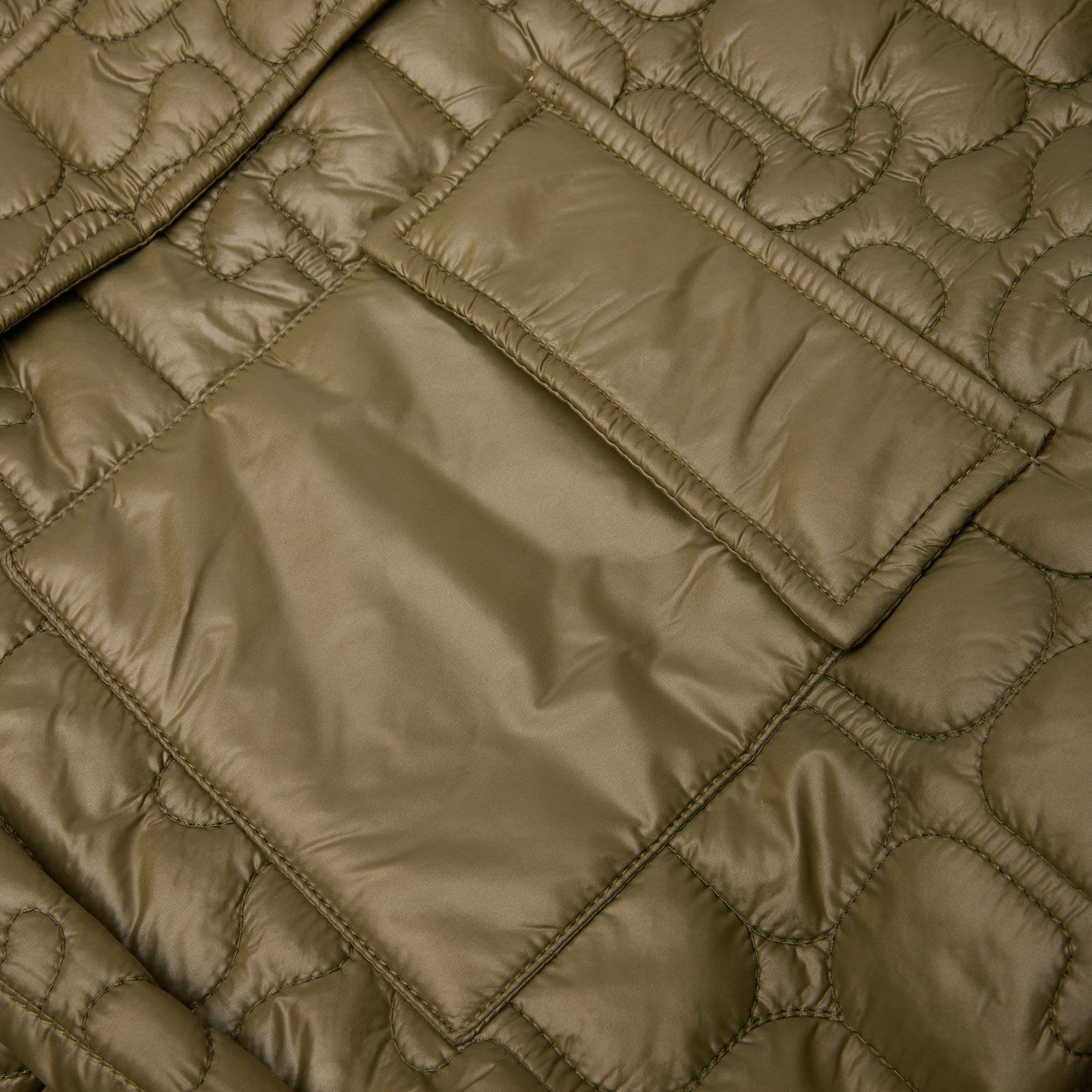 GANNI Quilt Midi Jacket (Kalamata)