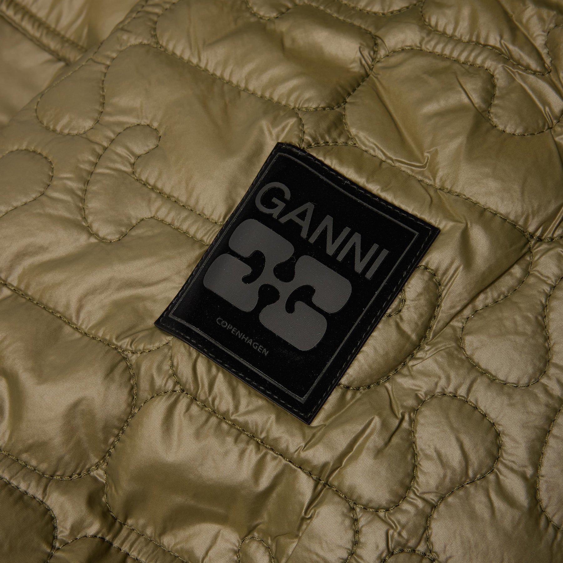 GANNI Quilt Midi Jacket (Kalamata)