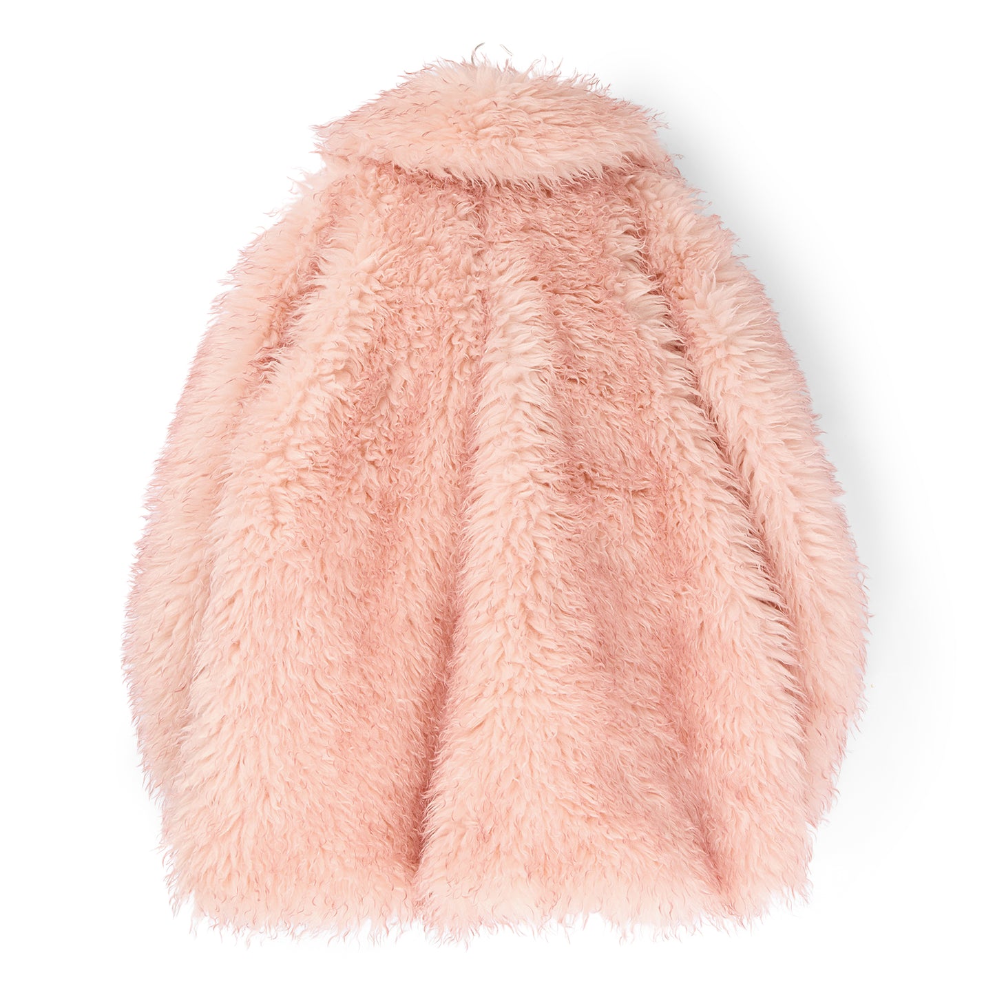GANNI Faux Fur Midi Coat (Mary's Rose)