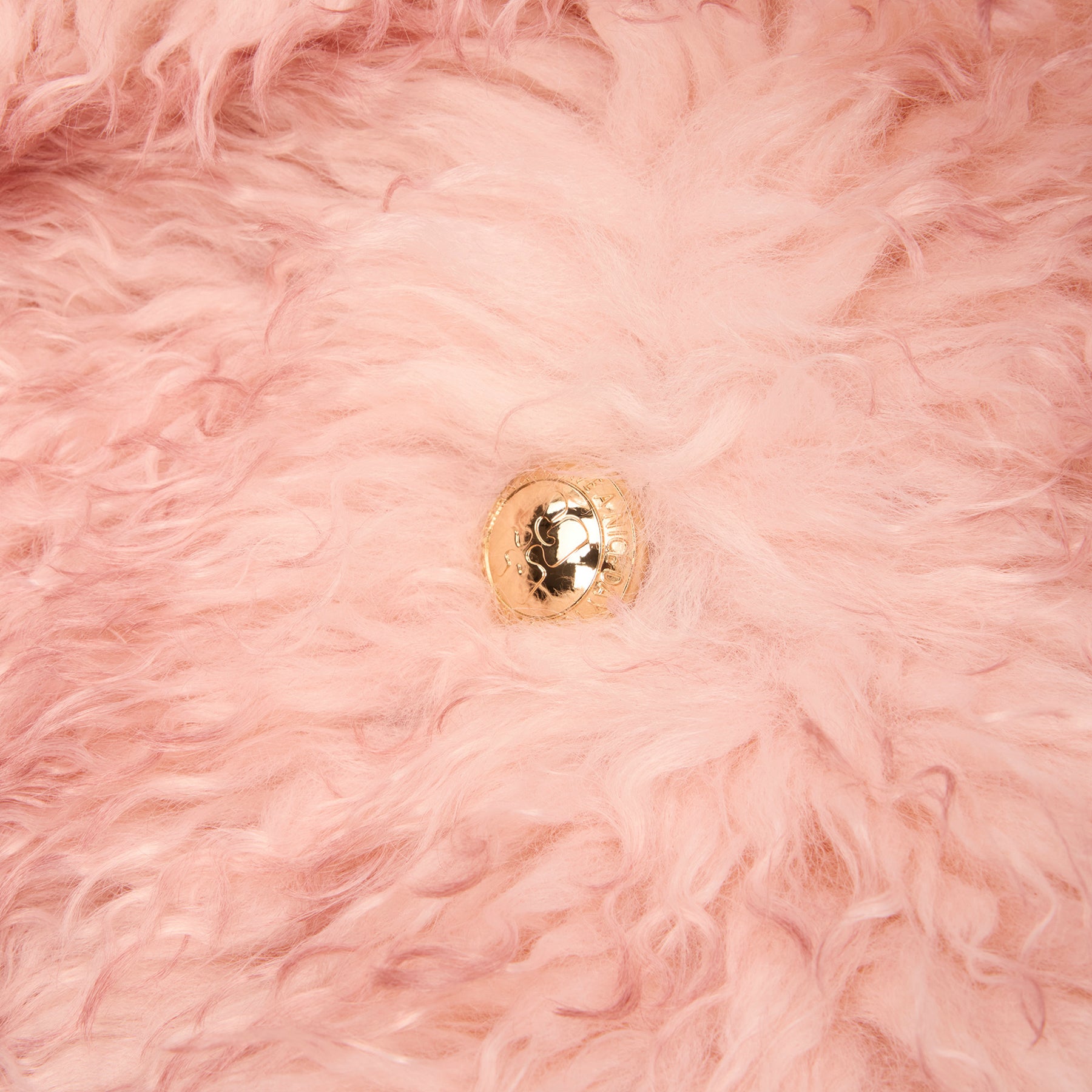 GANNI Faux Fur Midi Coat (Mary's Rose)