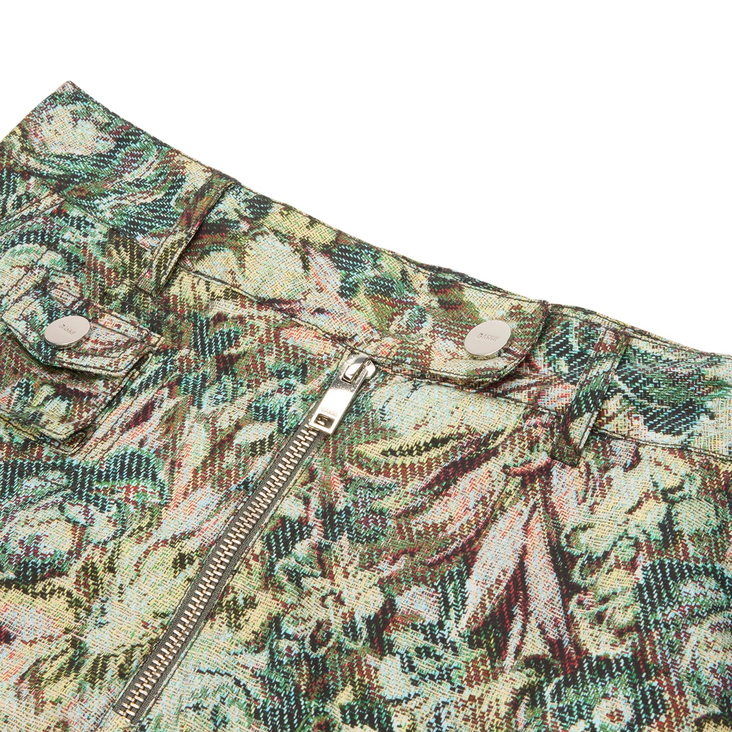 GANNI Tapestry Twill Pants (Jadeite )