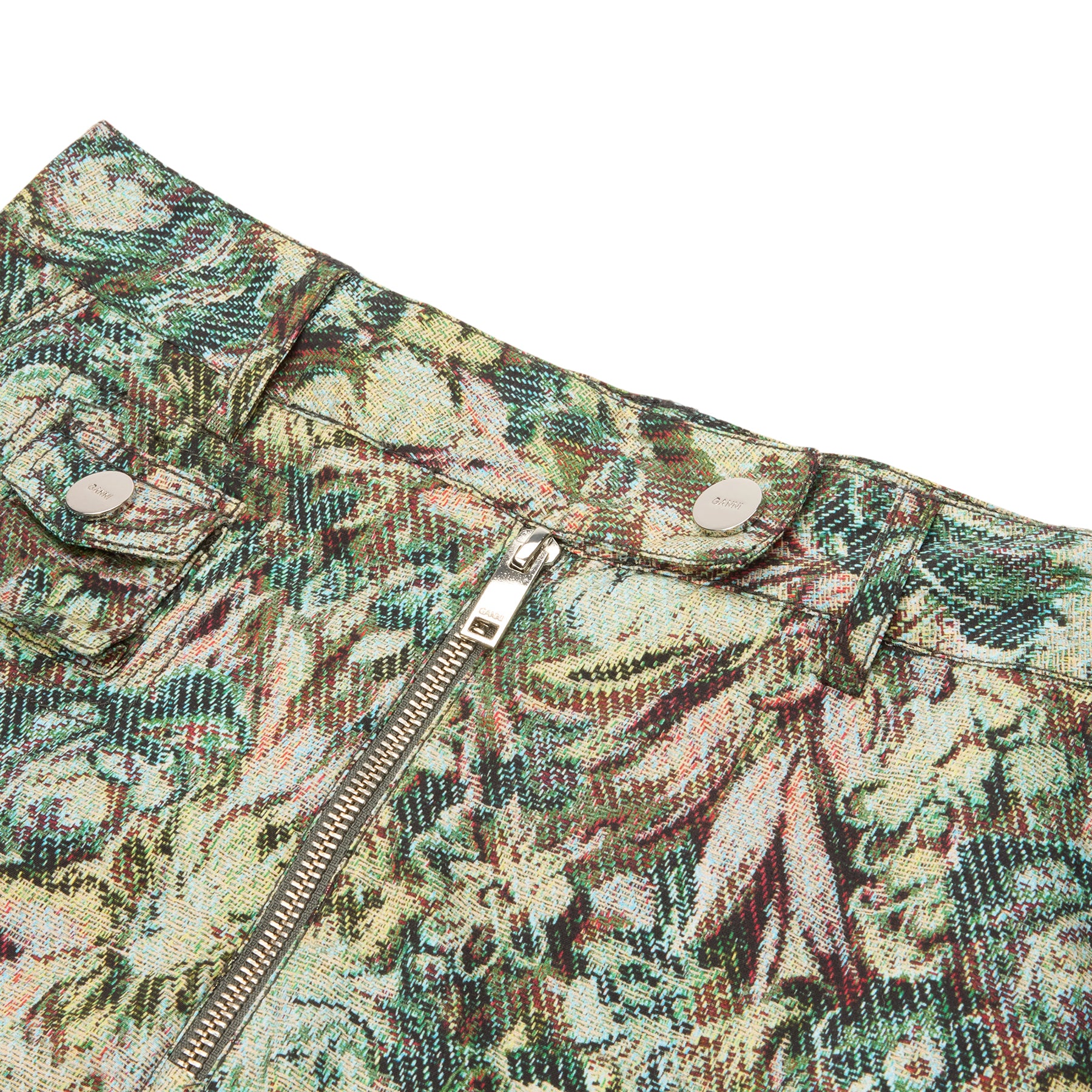 GANNI Tapestry Twill Pants (Jadeite )