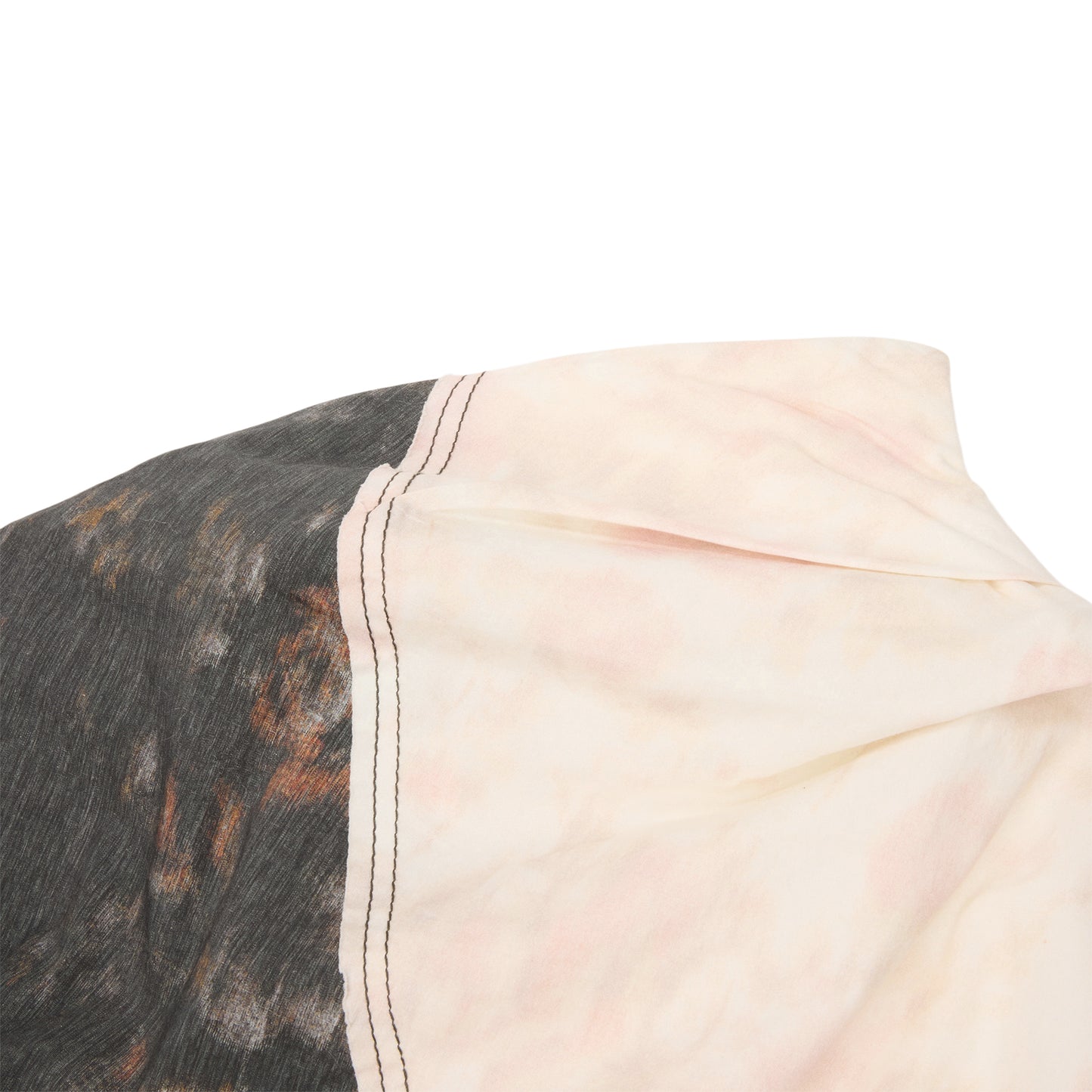 GANNI Printed Ruched Top (Phantom)