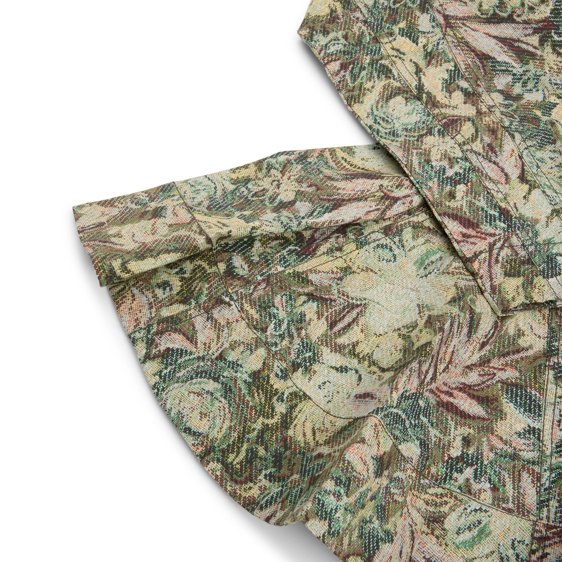 GANNI Tapestry Floral Shirt Dress (Jadeite)