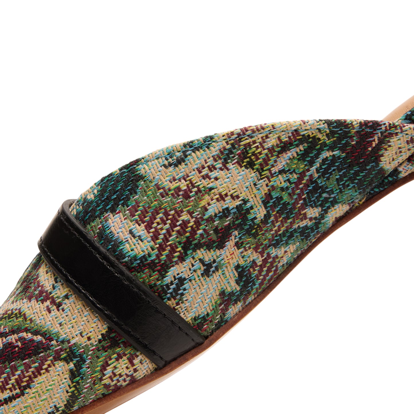 GANNI Sue Heeled Mules Tapestry (Jadeite)