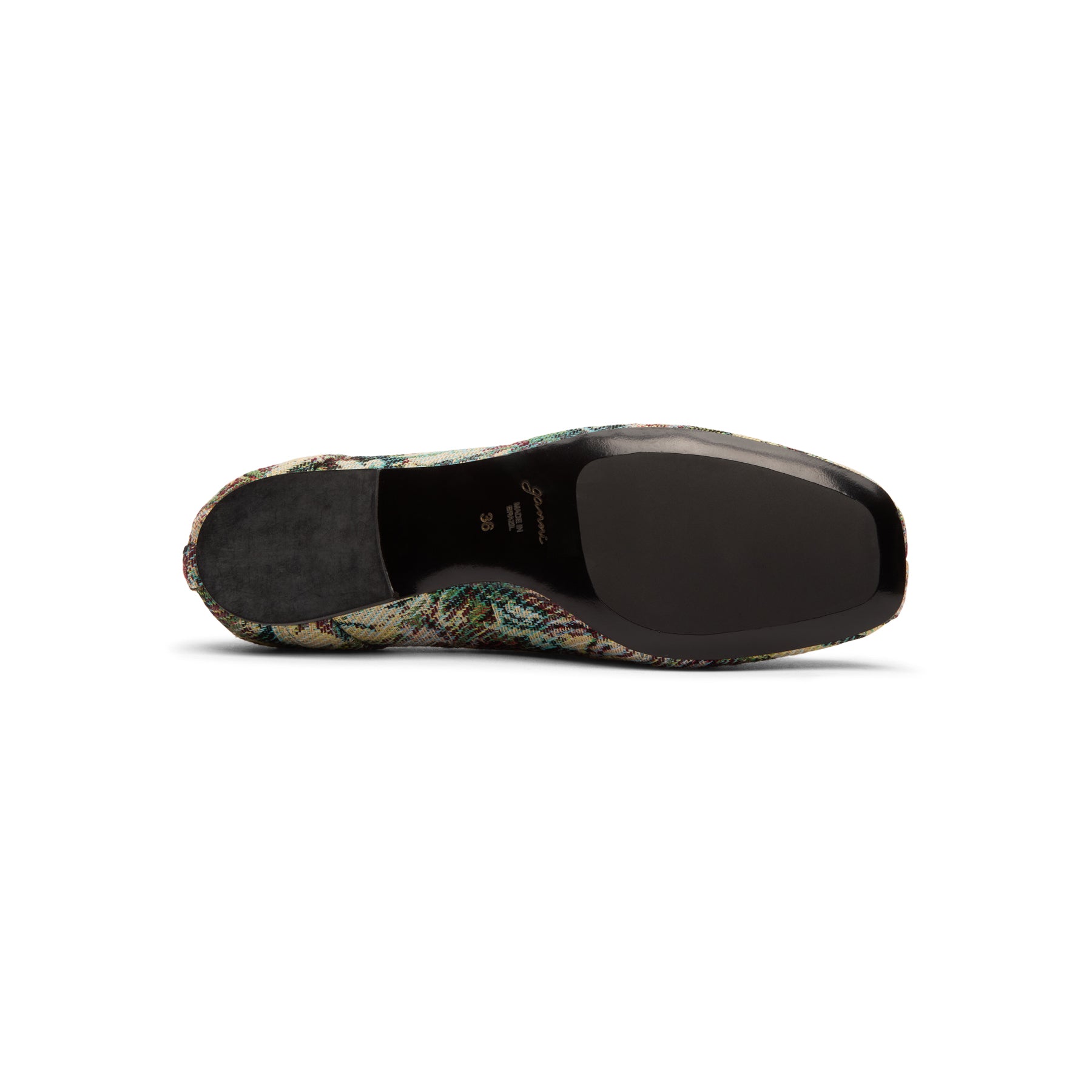 GANNI Lace Up Ballerina Tapestry (Jadeite)