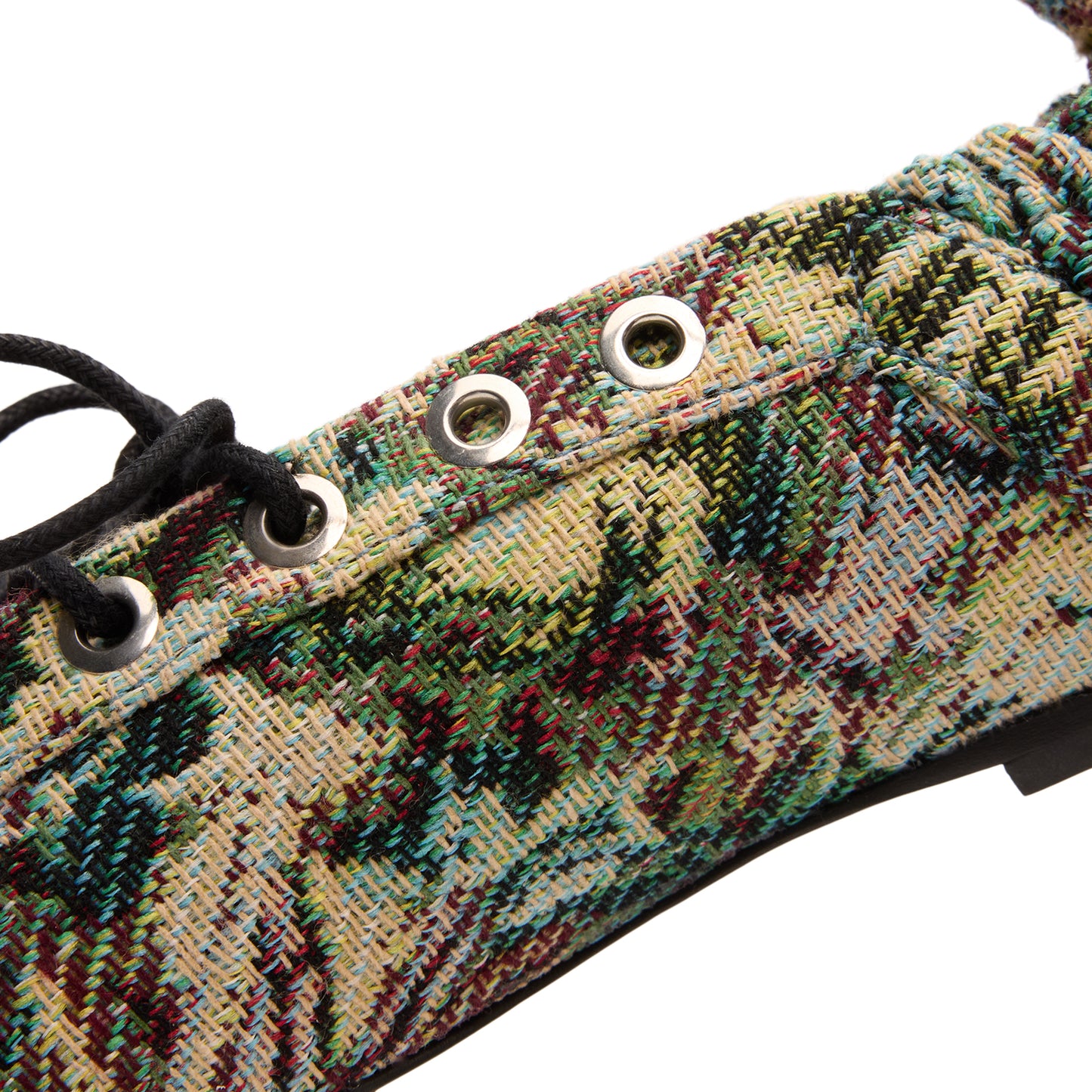 GANNI Lace Up Ballerina Tapestry (Jadeite)