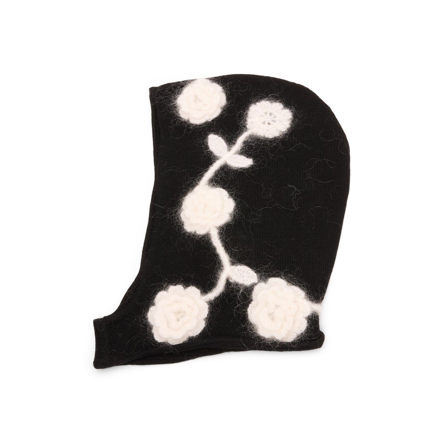 GANNI Bonnet Crochet Flowers (Black)