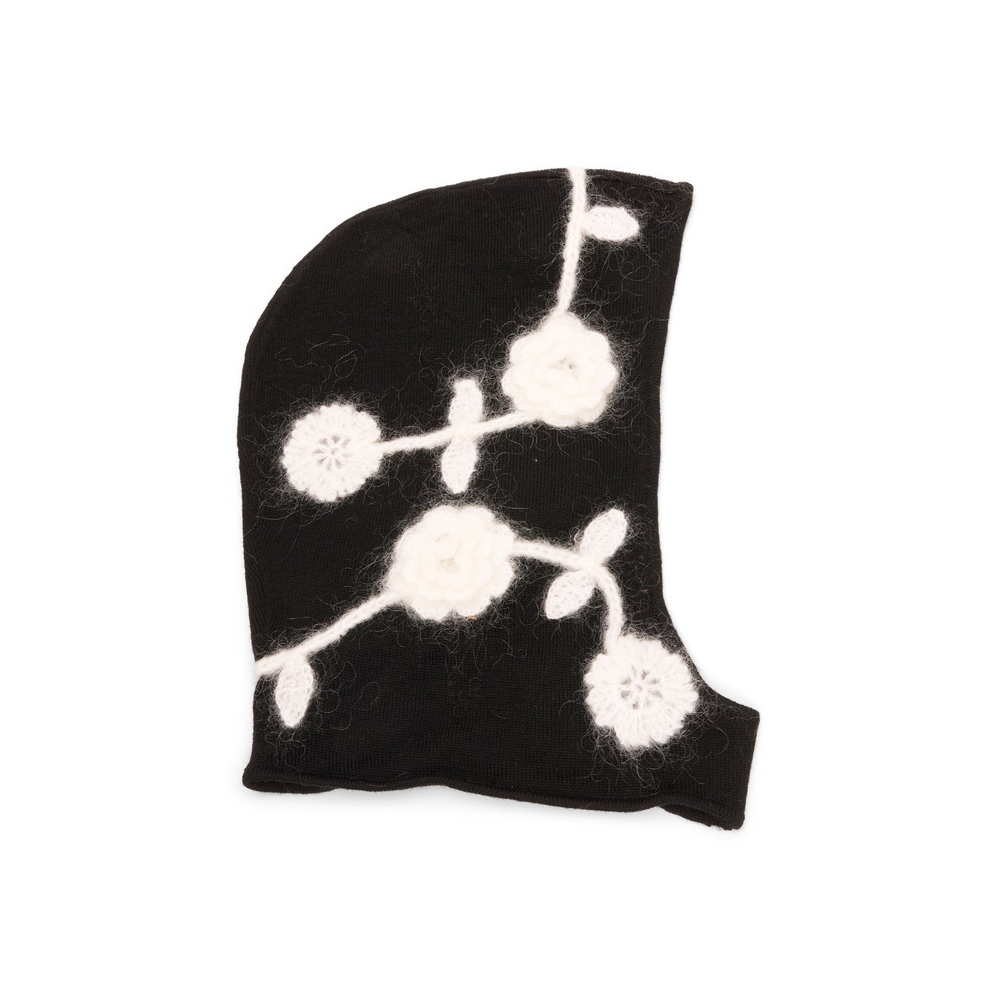 GANNI Bonnet Crochet Flowers (Black)