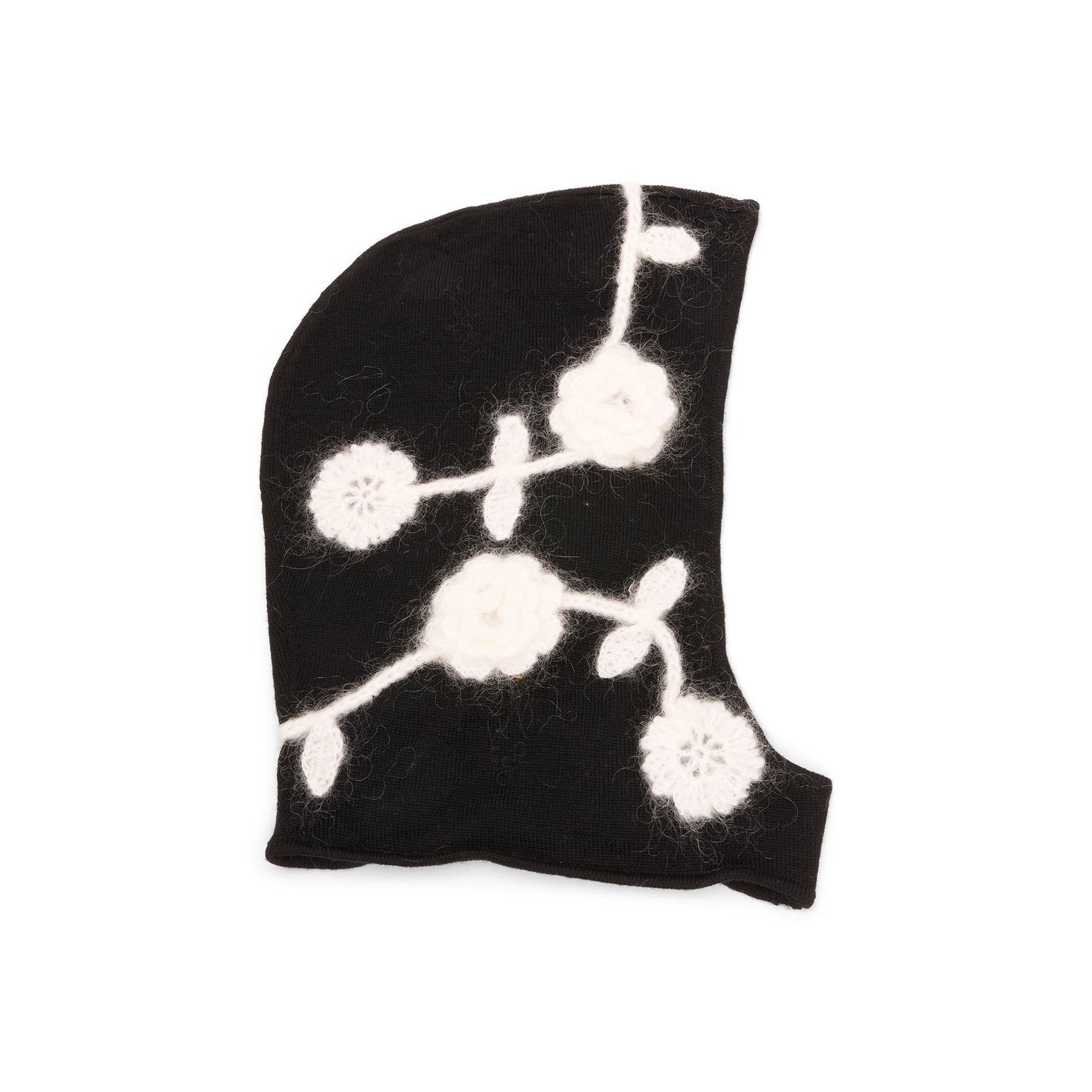 GANNI Bonnet Crochet Flowers (Black)