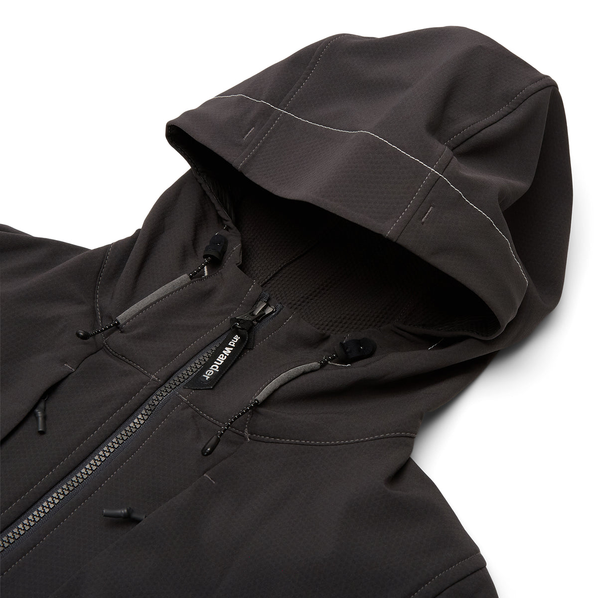 and wander 6 light stretch shell jacket (Charcoal)
