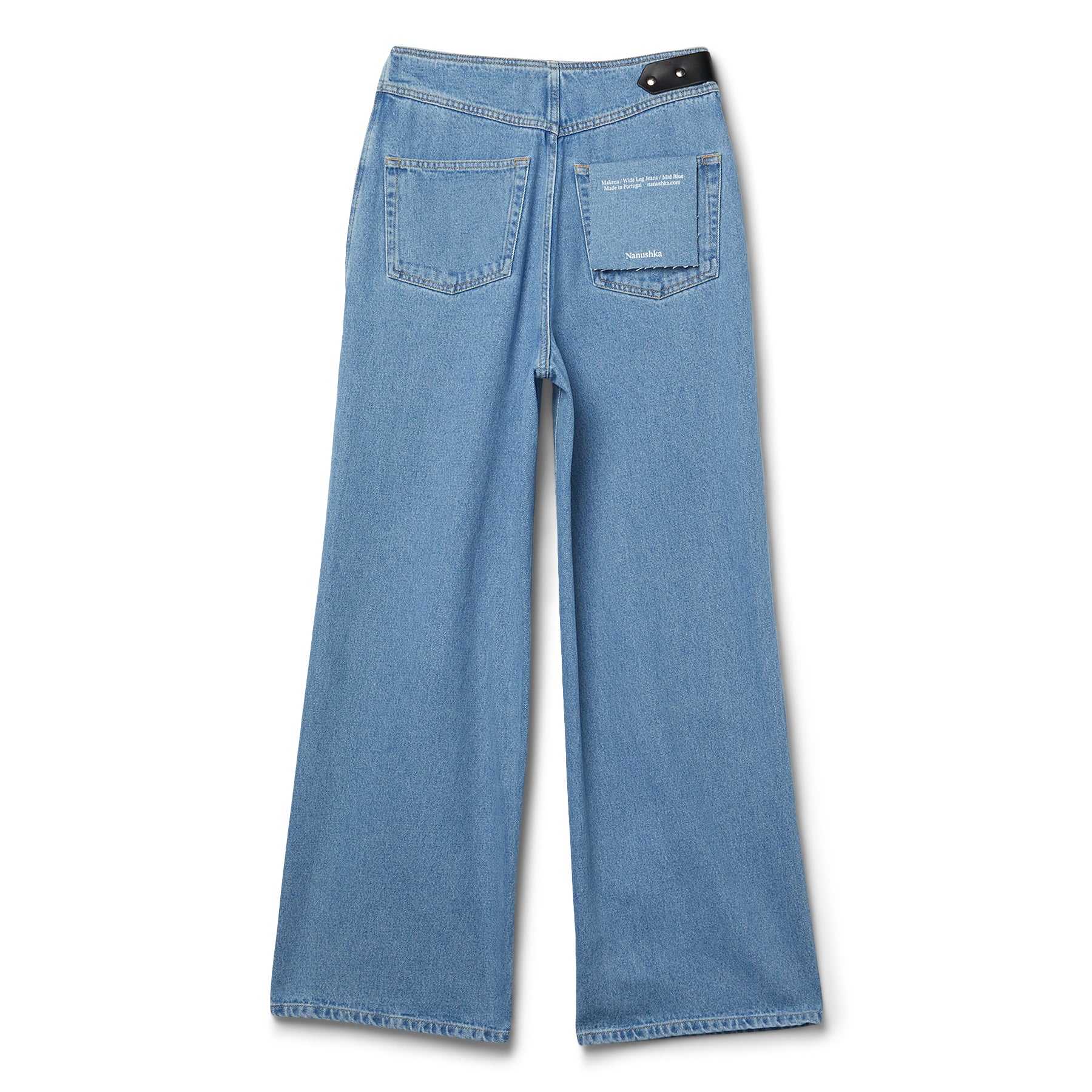 Nanushka Makena Wide-Leg Jeans (Mid Blue) – CNCPTS