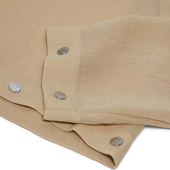 Nanushka Vally Studded Cropped Gauze Shirt (Wax)