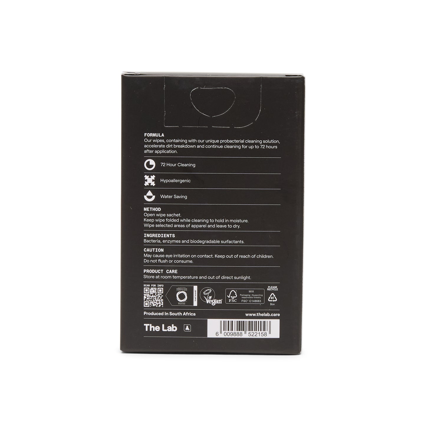 The Lab Apparel Refresh Wipes (12 count box) (Multi)